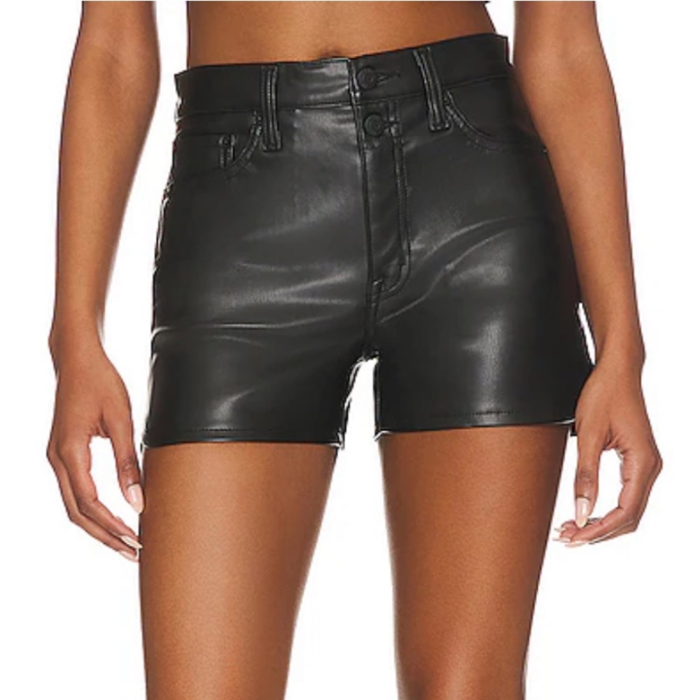 Pistola Faux Leather Shorts